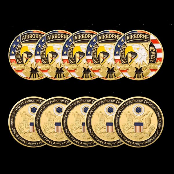 5pcs non magnetic american 101st airborne division air force challenge gold plated coin 1.57"*0.12" operation iraqi om souvenir us
5pcs non magnetic american 101st airborne division air force challenge gold plated coin 1.57"*0.12" operation iraqi om souvenir us