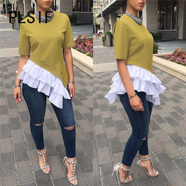 women's t-shirt green o neck short sleeve t shirt casual lady fashion women high street, White
women's t-shirt green o neck short sleeve t shirt casual lady fashion women high street, White
