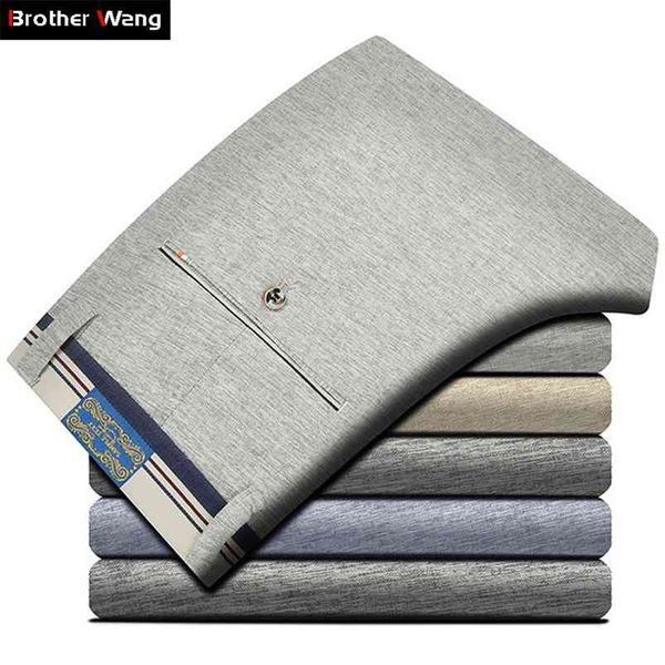 brother wang summer men's brand casual pants male elasticity slim straight business fashion thin section 38 40 210715, Black
brother wang summer men's brand casual pants male elasticity slim straight business fashion thin section 38 40 210715, Black