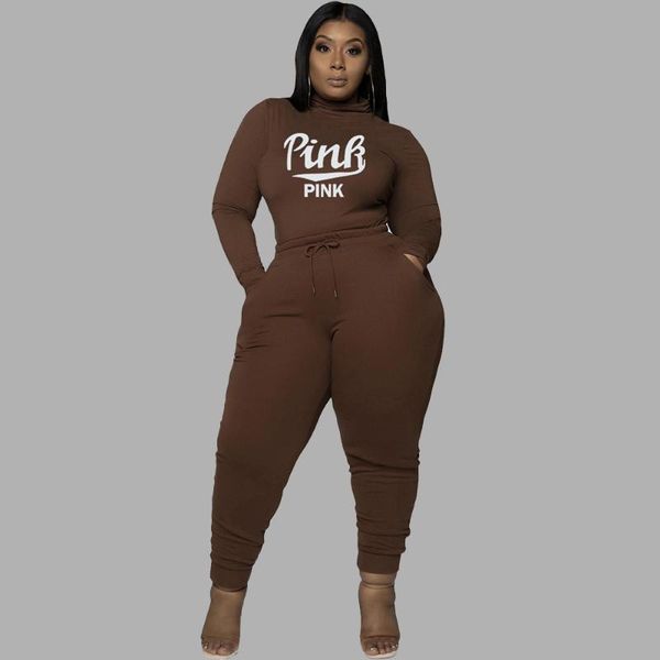 plus size tracksuits two piece women sets fashion turtleneck letter pattern lace-up pants casual stretch clothing wholesale, Black
plus size tracksuits two piece women sets fashion turtleneck letter pattern lace-up pants casual stretch clothing wholesale, Black