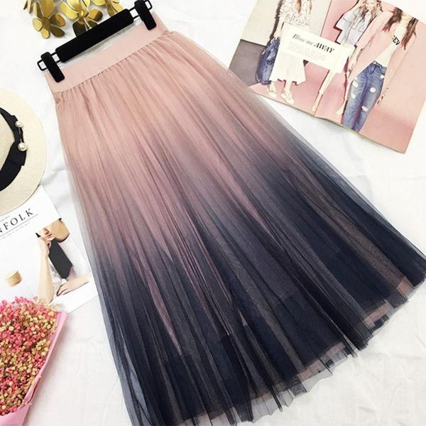 skirts gogoyouth long tulle skirt women 2021 spring summer gradient korean elegant high waist a-line pleated school midi female, Black
skirts gogoyouth long tulle skirt women 2021 spring summer gradient korean elegant high waist a-line pleated school midi female, Black