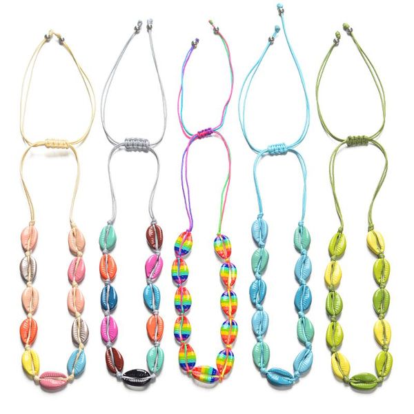 chokers necklace for women beach shell made of alloy conch seashell knit chain rope collar choker adjustable boho macrame jewelry, Golden;silver
chokers necklace for women beach shell made of alloy conch seashell knit chain rope collar choker adjustable boho macrame jewelry, Golden;silver