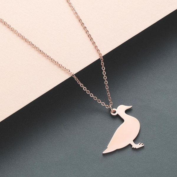 chokers simple animal necklace fashion cute charm duck pendant clavicle women stainless steel jewelry accessories wome, Golden;silver
chokers simple animal necklace fashion cute charm duck pendant clavicle women stainless steel jewelry accessories wome, Golden;silver
