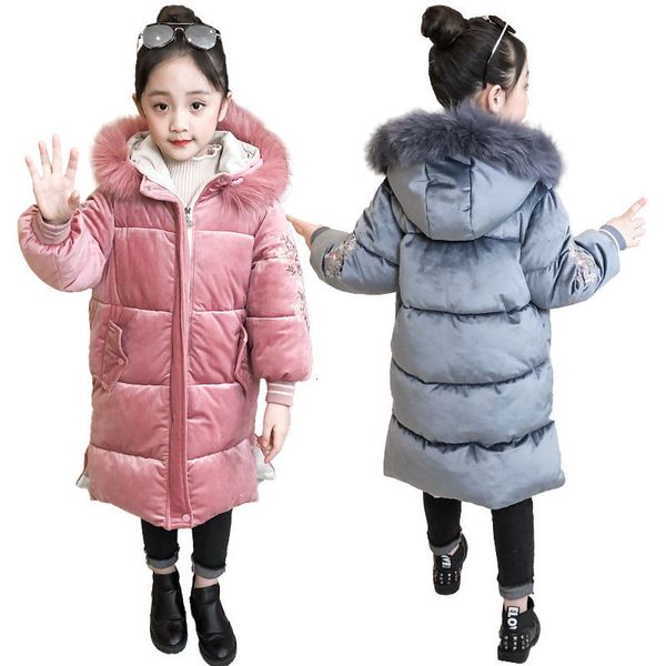2021 new girls down cotton children warm winter clothes thicken embroidered jacket longer veet style parka outerwear v7xw, Blue;gray
2021 new girls down cotton children warm winter clothes thicken embroidered jacket longer veet style parka outerwear v7xw, Blue;gray