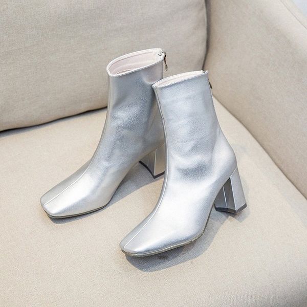 silver leather ankle boots high heel zipper booties fashion women party shoes square toe autum winter boots boot ankle boots a6ch#, Black
silver leather ankle boots high heel zipper booties fashion women party shoes square toe autum winter boots boot ankle boots a6ch#, Black