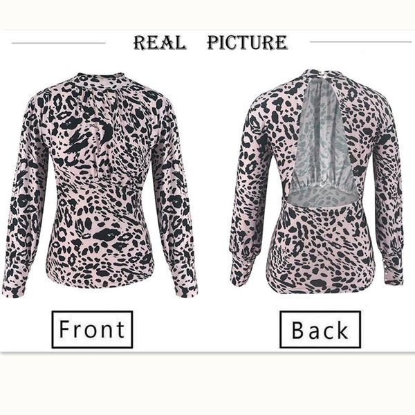 2021 new fashion women summer leopard print long sleeve turtleneck backless blouses casual loose blouses, White
2021 new fashion women summer leopard print long sleeve turtleneck backless blouses casual loose blouses, White