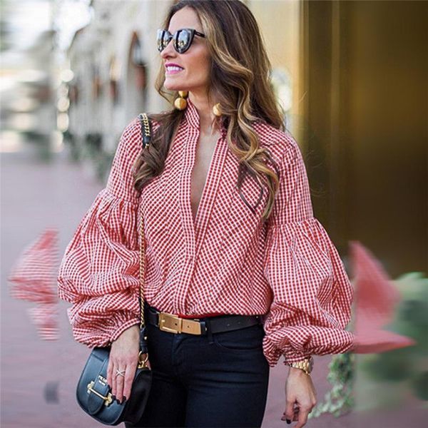 women's blouses & shirts lantern sleeve striped fashion blouse for women high street slim full ladies clothes autumn 2021 clothing, White
women's blouses & shirts lantern sleeve striped fashion blouse for women high street slim full ladies clothes autumn 2021 clothing, White