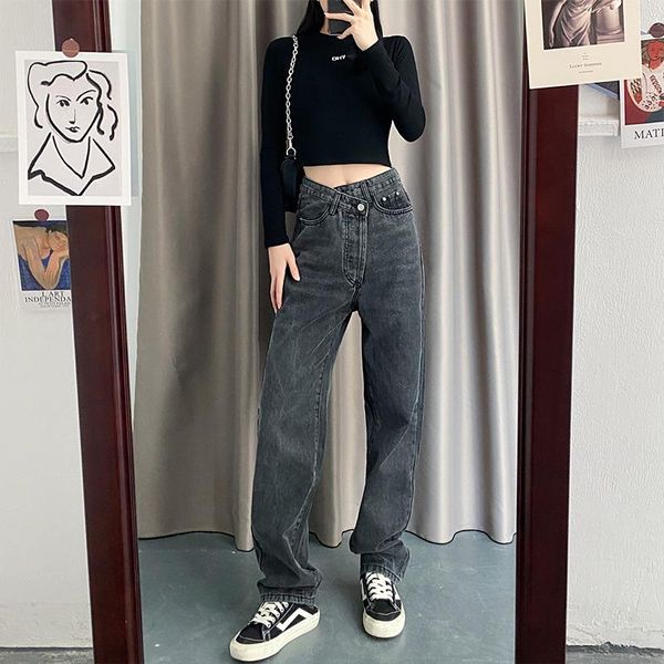 women's jeans women for fashion straight loose boyfriend 2021 high waist casual jean female denim wide leg pants streetwear wj237, Blue
women's jeans women for fashion straight loose boyfriend 2021 high waist casual jean female denim wide leg pants streetwear wj237, Blue