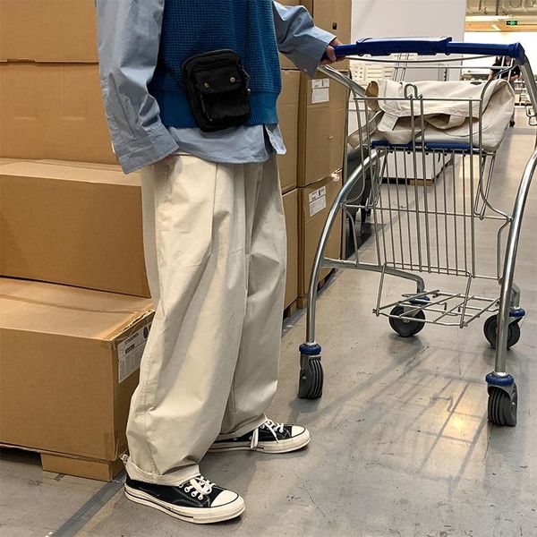 men's pants spring and autumn japanese basic models waist double folds loose personality simple solid color piled up casual men, Black
men's pants spring and autumn japanese basic models waist double folds loose personality simple solid color piled up casual men, Black
