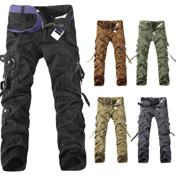 men winter cargo pants solid loose multi-pocket plus size trousers hiking outdoor limbing sports camping fishing men's clothing, Black
men winter cargo pants solid loose multi-pocket plus size trousers hiking outdoor limbing sports camping fishing men's clothing, Black
