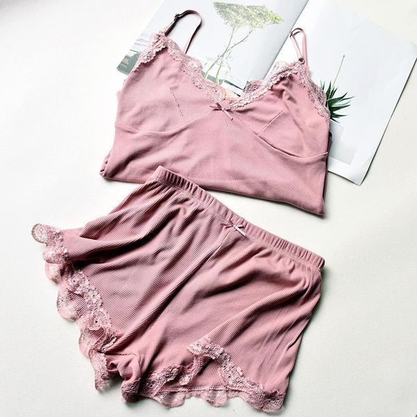 new style summer night pajamas sets women fashion lace elastic comfortable pajamas set girls camis and shorts set, Black;red
new style summer night pajamas sets women fashion lace elastic comfortable pajamas set girls camis and shorts set, Black;red