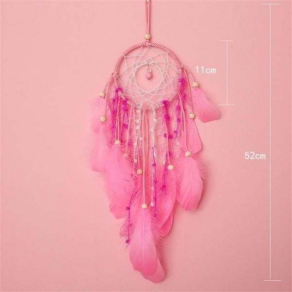 decorative objects & figurines dream catcher handmade pink feather hanging ornament with string light handicraft wall decor for party weddin
decorative objects & figurines dream catcher handmade pink feather hanging ornament with string light handicraft wall decor for party weddin