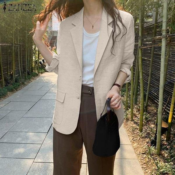 women's suits & blazers zanzea fashion spring blazer women lapel neck long sleeve thin outwear summer office work casual solid shirt, White;black
women's suits & blazers zanzea fashion spring blazer women lapel neck long sleeve thin outwear summer office work casual solid shirt, White;black