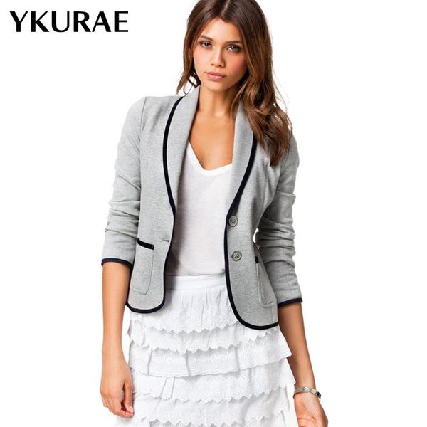 women's suit casual all match thin outerwear female fashion temperament jacket new spring autumn streetwear coat plus size fl296, Black;brown
women's suit casual all match thin outerwear female fashion temperament jacket new spring autumn streetwear coat plus size fl296, Black;brown