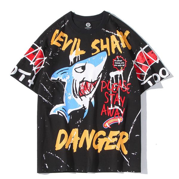 2021 arrival shark print men sell short sleeve-neck neck cotton t-shirt clothes tshirt homhip hop nu29, White;black
2021 arrival shark print men sell short sleeve-neck neck cotton t-shirt clothes tshirt homhip hop nu29, White;black