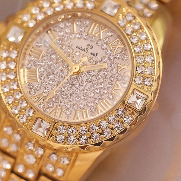 2021 rhinestone gold watch women ladies stainless steel women's bracelet watches female relogio feminino montre femme, Slivery;brown
2021 rhinestone gold watch women ladies stainless steel women's bracelet watches female relogio feminino montre femme, Slivery;brown