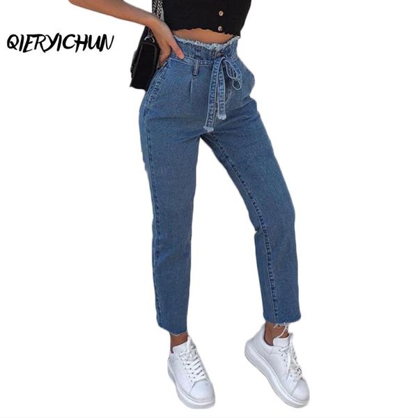 women's jeans ins fashion pants women high waist winter autumn tassel straight female cowboy denim with belt, Blue
women's jeans ins fashion pants women high waist winter autumn tassel straight female cowboy denim with belt, Blue