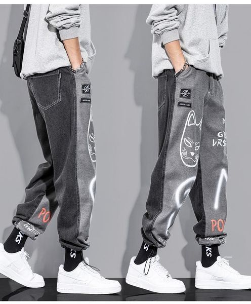 men's jeans icclek 2021 autumn trousers and casual pants mens street wear wide leg biker punk, Blue
men's jeans icclek 2021 autumn trousers and casual pants mens street wear wide leg biker punk, Blue
