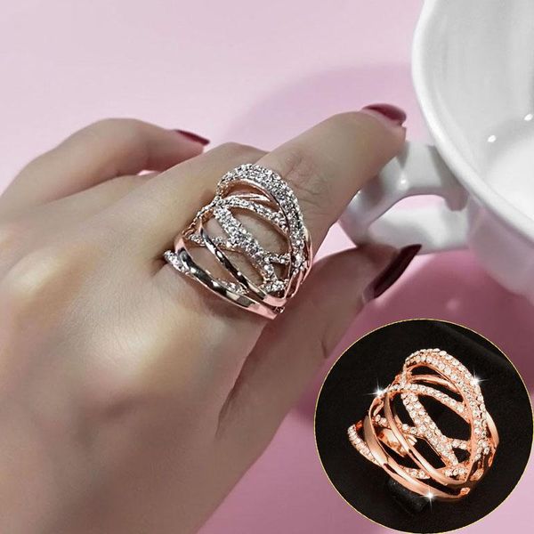 wedding rings sinleery fashion multi circles twisted wide rose gold silver color mirco paved clear cz stone women jewelry anel jz016 ssb, Slivery;golden
wedding rings sinleery fashion multi circles twisted wide rose gold silver color mirco paved clear cz stone women jewelry anel jz016 ssb, Slivery;golden
