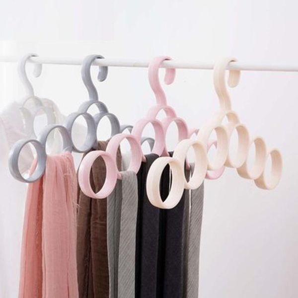 hangers & racks 4 pcs/lot practical plastic for scarves multifunctional rack scarf tie belt with 6 loops household space saving
hangers & racks 4 pcs/lot practical plastic for scarves multifunctional rack scarf tie belt with 6 loops household space saving