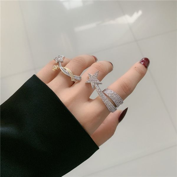 hbp fashion small crowd design light luxury temperament comet meteor diamond zircon star double color matching opening adjustment index fing, Silver
hbp fashion small crowd design light luxury temperament comet meteor diamond zircon star double color matching opening adjustment index fing, Silver