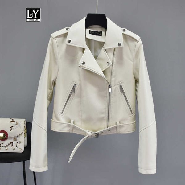 ly varey lin faux soft pu leather jacket women turndown collar motorcycle zipper basic jackets female rivet epaulet biker coats 210526, Black
ly varey lin faux soft pu leather jacket women turndown collar motorcycle zipper basic jackets female rivet epaulet biker coats 210526, Black