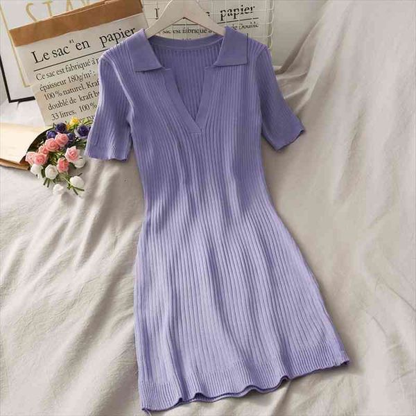 women polo dress women knitted dress a-line high waist skinny short sleeve bodycon for summer, Black;gray
women polo dress women knitted dress a-line high waist skinny short sleeve bodycon for summer, Black;gray