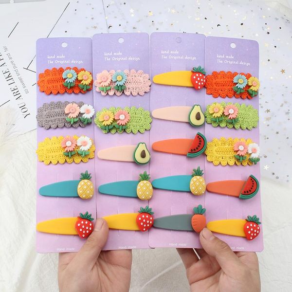 hair accessories 2/5pcs/set colorful children fruit flower hairpin cute cartoon sweet little daisy side clip headdress, Slivery;white
hair accessories 2/5pcs/set colorful children fruit flower hairpin cute cartoon sweet little daisy side clip headdress, Slivery;white