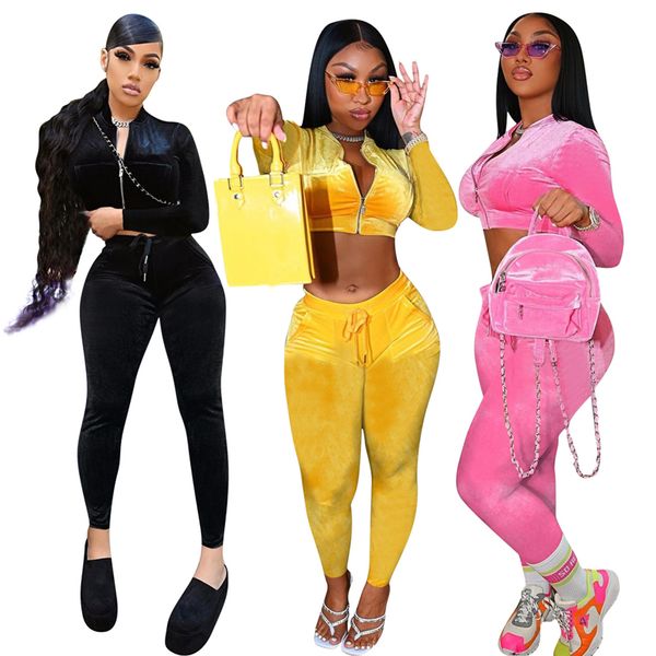 womans korean velvet tracksuits fashion zipper stand neck navel short trousers outfits designer female fall jogger velvets two piece sets, Gray
womans korean velvet tracksuits fashion zipper stand neck navel short trousers outfits designer female fall jogger velvets two piece sets, Gray