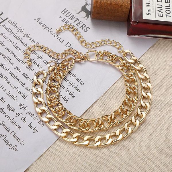 bangle 2-piece set of european and american thick chain for women bracelet fashion simple gold double-layer wholesale jewelry, Black
bangle 2-piece set of european and american thick chain for women bracelet fashion simple gold double-layer wholesale jewelry, Black