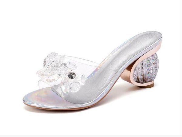 sandals fashion pvc women crystal peep toe high heels shoes transparent heel slippers pumps, Black
sandals fashion pvc women crystal peep toe high heels shoes transparent heel slippers pumps, Black