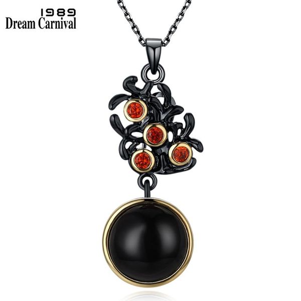 pendant necklaces dreamcarnival 1989 vintage flower black color chains cool look fashion unique red cubic zircon necklace for women wp6512, Silver
pendant necklaces dreamcarnival 1989 vintage flower black color chains cool look fashion unique red cubic zircon necklace for women wp6512, Silver