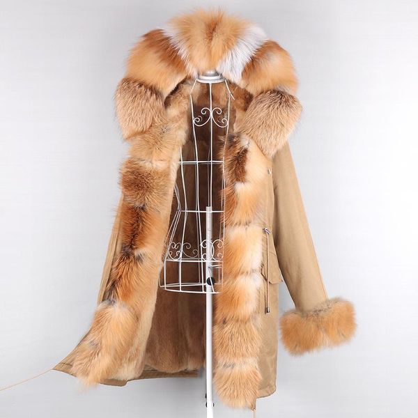 women's fur & faux winter jacket women real coat natural raccoon collar color matching 2021 long parka disassembled, Black
women's fur & faux winter jacket women real coat natural raccoon collar color matching 2021 long parka disassembled, Black