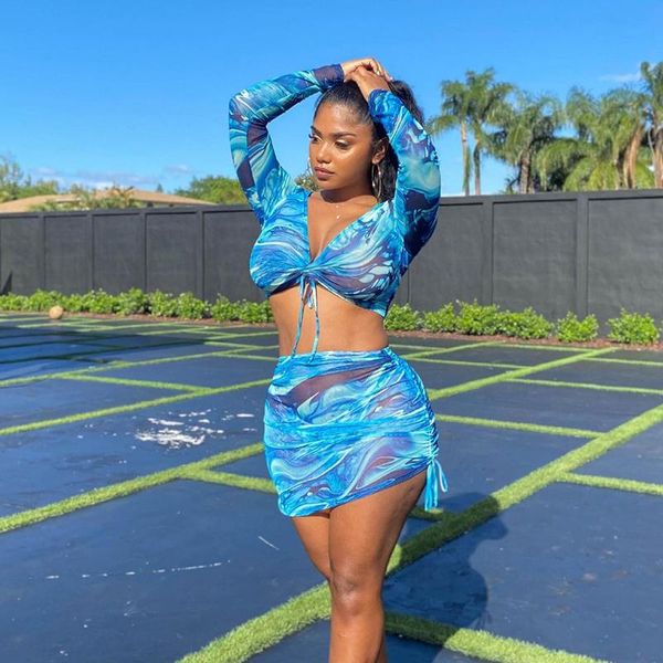 women's t-shirt 2021 summer women fashion streetwear outfits long sleeve floral print bandage crop skirt two pieces set, White
women's t-shirt 2021 summer women fashion streetwear outfits long sleeve floral print bandage crop skirt two pieces set, White