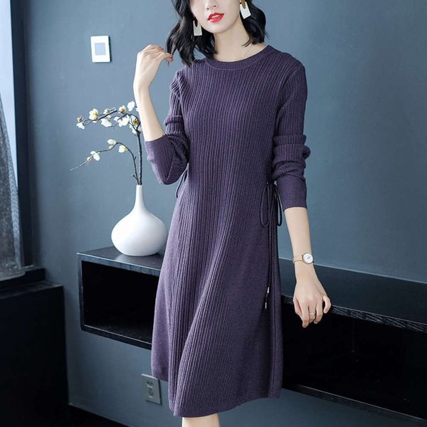 light luxury and winter new wear medium length loose knit autumn bottomed sweater skirt pullover round neck large size women's dress, Black;gray
light luxury and winter new wear medium length loose knit autumn bottomed sweater skirt pullover round neck large size women's dress, Black;gray