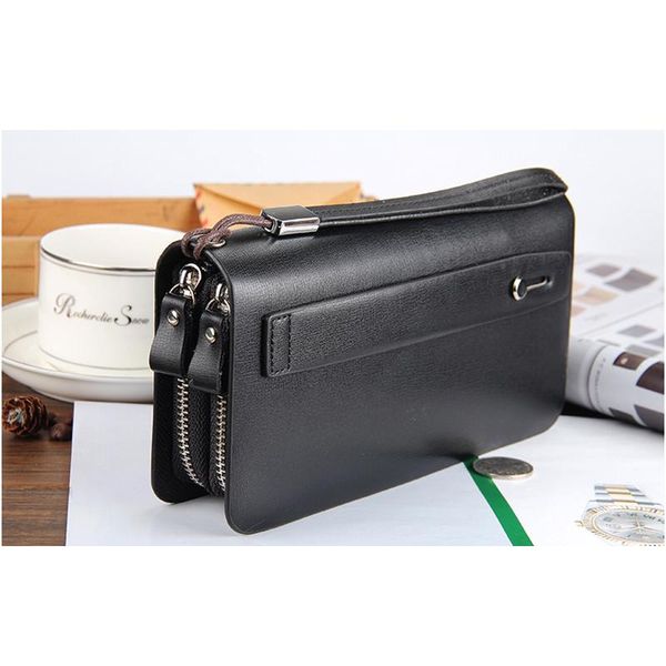 wallets baellerry brand men double zipper leather wallet coin purses fashion long male clutch bag with phone pocket carteira, Red;black
wallets baellerry brand men double zipper leather wallet coin purses fashion long male clutch bag with phone pocket carteira, Red;black