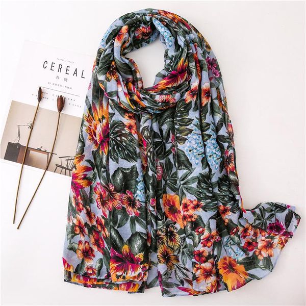 scarves 2021 fashion summer women cotton scarf flower beach hijab shawls and wraps female foulard echarpe designer bandana, Blue;gray
scarves 2021 fashion summer women cotton scarf flower beach hijab shawls and wraps female foulard echarpe designer bandana, Blue;gray