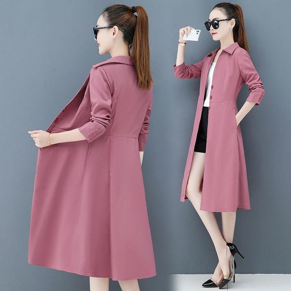 women's jackets womens spring thin windbreaker dress middle long large waist big jacket female coat girls clothes, Black;brown
women's jackets womens spring thin windbreaker dress middle long large waist big jacket female coat girls clothes, Black;brown
