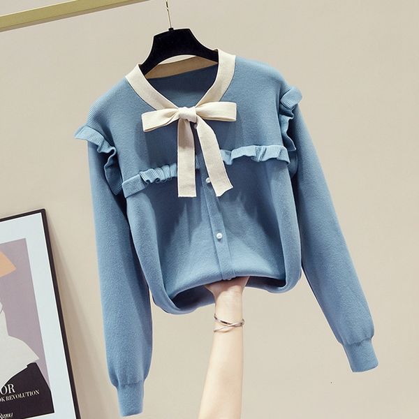 2021 autumn and winter new solid all match sweet bow knitted full sweater women ghml, White;black
2021 autumn and winter new solid all match sweet bow knitted full sweater women ghml, White;black