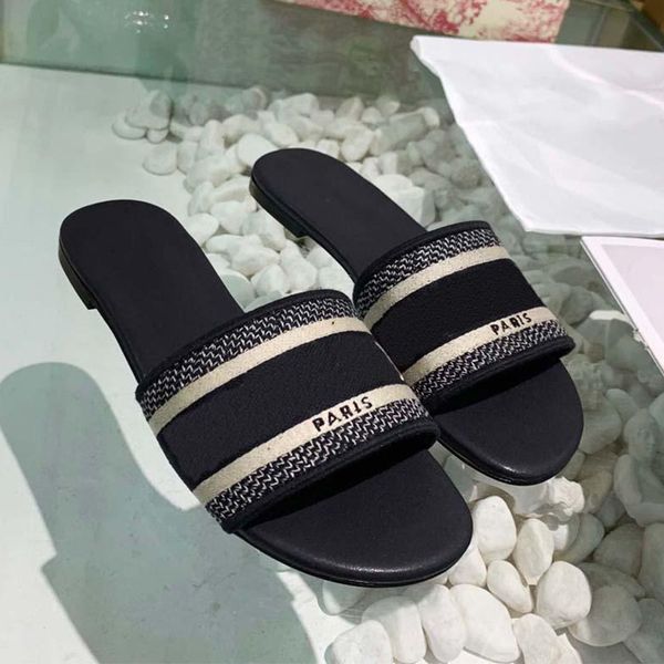 luxury designer women slippers letter embroidery comfortable soft indoor slides sandals summer casual fashion beach wide flat shoes size 35-, Black
luxury designer women slippers letter embroidery comfortable soft indoor slides sandals summer casual fashion beach wide flat shoes size 35-, Black