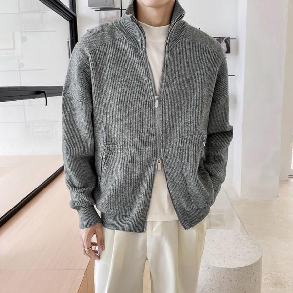 men's sweaters autumn winter sweater men stand-collar loose casual cardigan zipper coat man vintage fashion knitwear jacket, White;black
men's sweaters autumn winter sweater men stand-collar loose casual cardigan zipper coat man vintage fashion knitwear jacket, White;black