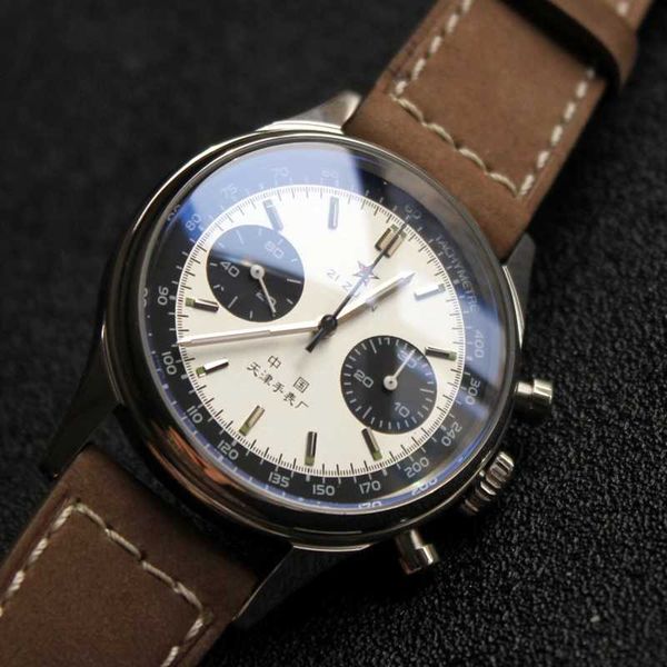 wristwatches chronograph multifunction male mechanical luminous sapphire manual winding panda edition 1963, Slivery;brown
wristwatches chronograph multifunction male mechanical luminous sapphire manual winding panda edition 1963, Slivery;brown