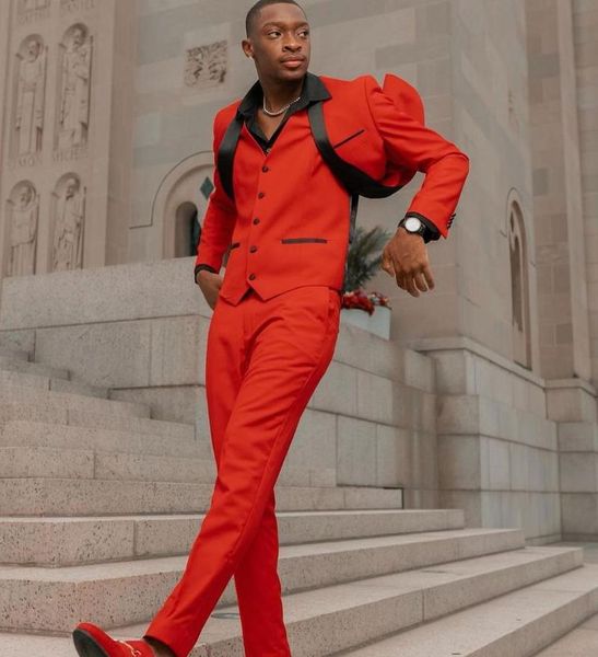 men's suits & blazers red 3 piece's mens with black lapel party costume slim fit blazer tuxedos custom made (jacket+pants+vest), White;black
men's suits & blazers red 3 piece's mens with black lapel party costume slim fit blazer tuxedos custom made (jacket+pants+vest), White;black