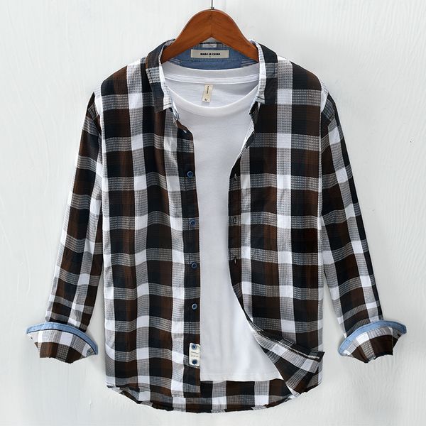 2021 new 100% manga comprida outono xadrez masculina algodo marca para homens camisa de moda casual camisas masculinas 3viv, White
2021 new 100% manga comprida outono xadrez masculina algodo marca para homens camisa de moda casual camisas masculinas 3viv, White
