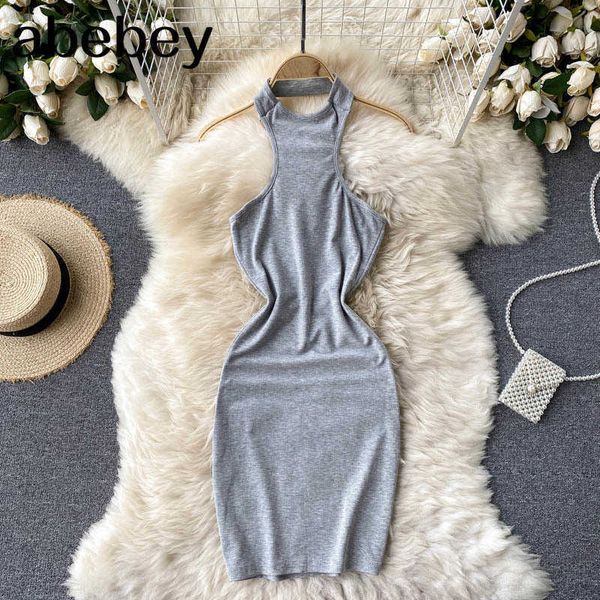 backless dress women summer fashion club beach mini dress casual halter sleeveless soft smooth bodycon dresses 210715, Black;gray
backless dress women summer fashion club beach mini dress casual halter sleeveless soft smooth bodycon dresses 210715, Black;gray