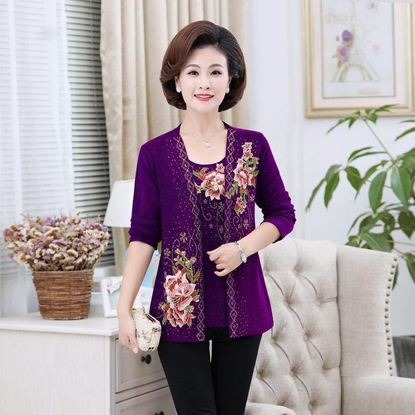 women's jackets middle-age spring jacket coat fake two piece embroidery elegant plus size 5xl fashion female clothing f2922, Black;brown
women's jackets middle-age spring jacket coat fake two piece embroidery elegant plus size 5xl fashion female clothing f2922, Black;brown