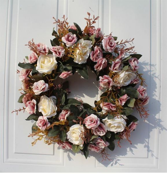 decorative flowers & wreaths 40cm nordic red rose artificial flower wreath wall hanging fake dried bridal garland charm home decor
decorative flowers & wreaths 40cm nordic red rose artificial flower wreath wall hanging fake dried bridal garland charm home decor