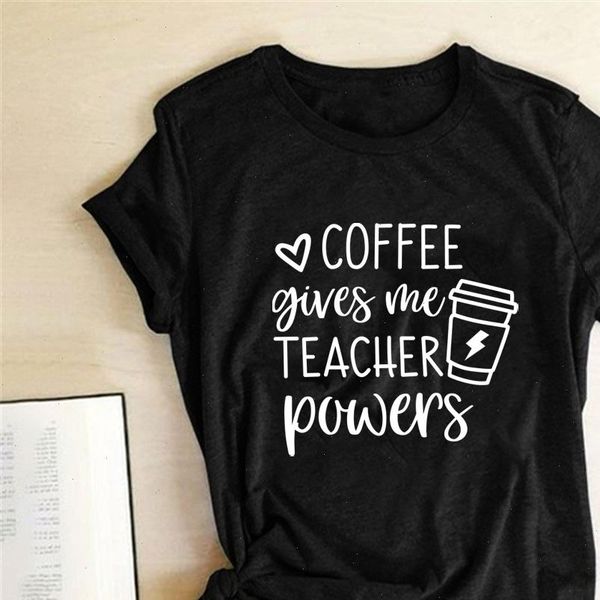 coffee gives me teacher powers print t shirts women summer for teens harajuku shirts for women loose o neck clothing female, White
coffee gives me teacher powers print t shirts women summer for teens harajuku shirts for women loose o neck clothing female, White