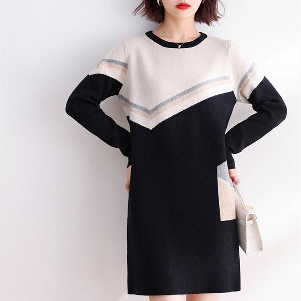 casual dresses women 2021 spring knitting noble luxury elegant high waist loose female office lady underwear all-matc, Black;gray
casual dresses women 2021 spring knitting noble luxury elegant high waist loose female office lady underwear all-matc, Black;gray