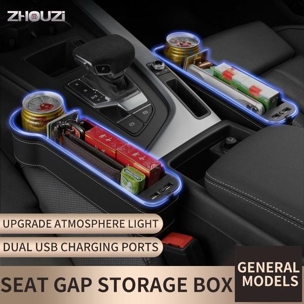 car organizer led atmosphere light usb charging port seat storage box stowing tidying cup card phone holder auto accessories
car organizer led atmosphere light usb charging port seat storage box stowing tidying cup card phone holder auto accessories